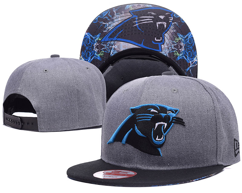 NFL Carolina Panthers Team Logo Gray Adjustable Hat LH