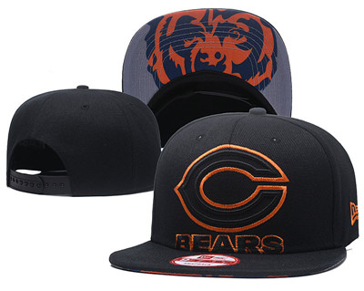 NFL Chicago Bears Team Logo Black Adjustable Hat GS