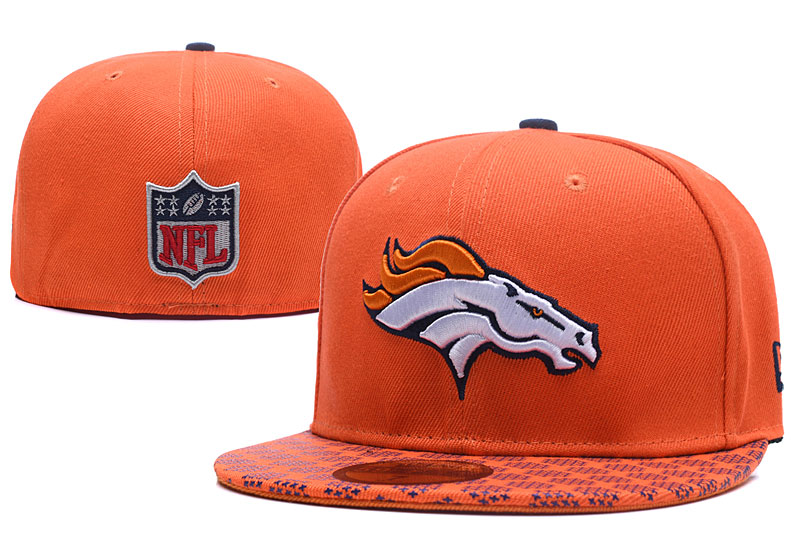 NFL Denver Broncos Team Logo Navy Silver Adjustable Hat