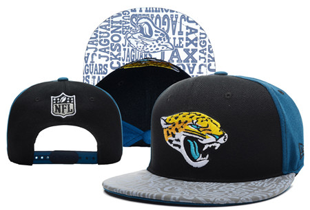 NFL Jacksonville Jaguars Team Logo Black Adjustable Hat