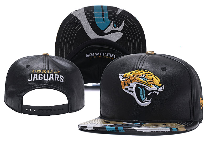 NFL Jacksonville Jaguars Team Logo Black Adjustable Hat YD