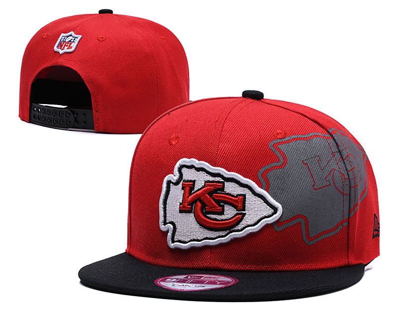 NFL Kansas Chiefs Team Logo Red Adjustable Hat
