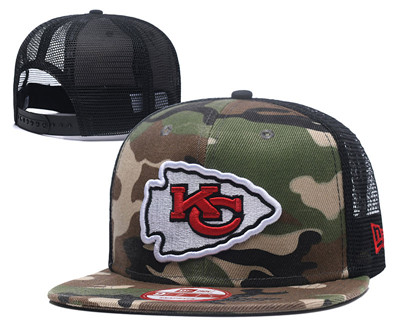 NFL Kansas City Chiefs Team Logo Camo Adjustable Hat