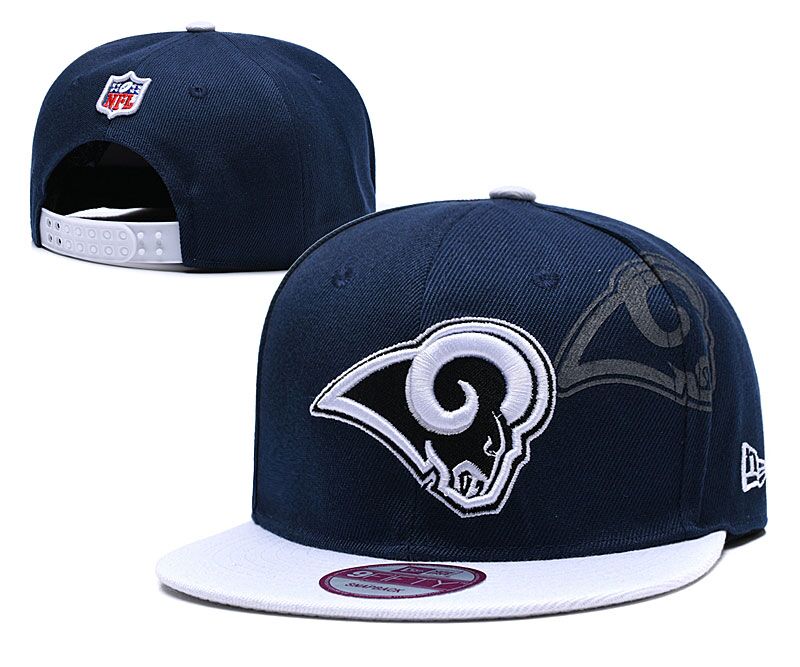 NFL Los Rams Team Logo Navy Adjustable Hat NFL Los Rams Team Logo Navy Adjustable Hat