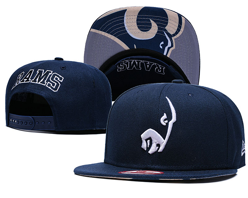 NFL Los Rams Team Logo Navy Adjustable Hat
