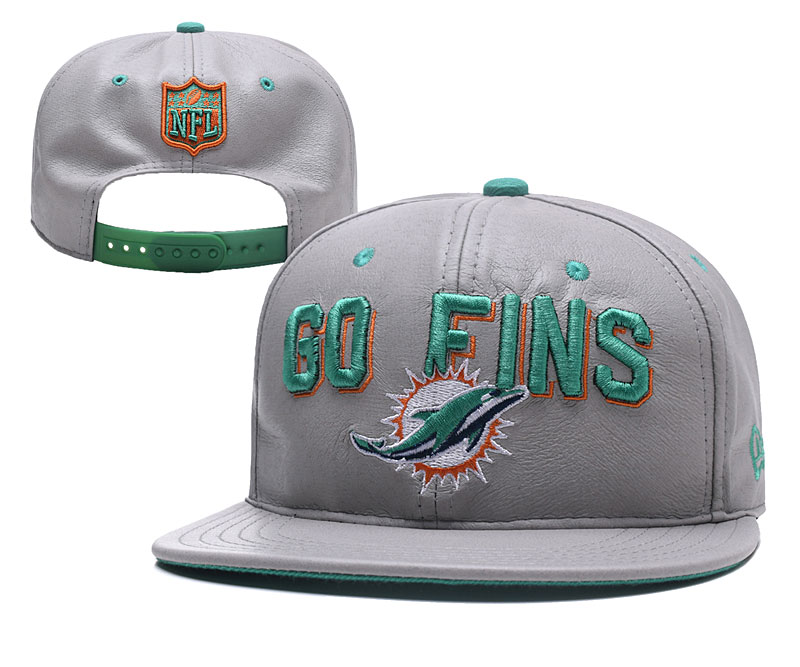 NFL Miami Dolphins Go Fins Gray Adjustable Hat YD NFL Miami Dolphins Go Fins Gray Adjustable Hat YD