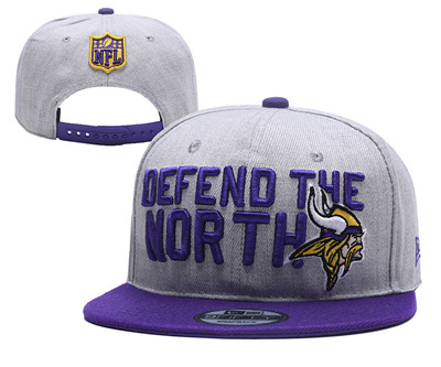 NFL Minnesota Vikings Defend The North Gray Adjustable Hat NFL Minnesota Vikings Defend The North Gray Adjustable Hat