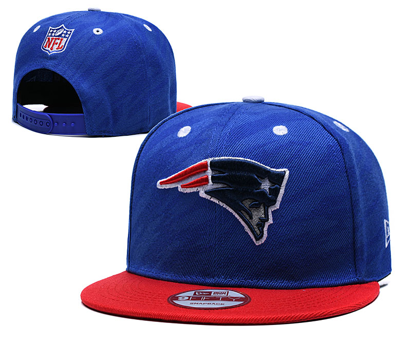 NFL New England Patriots Team Logo Navy Silver Adjustable Hat