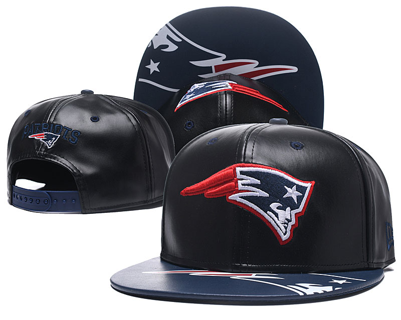 NFL New England Patriots Team Logo Navy Silver Adjustable Hat YD