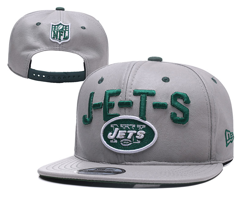 NFL New York Jets J-E-T-S Gray Adjustable Hat YD