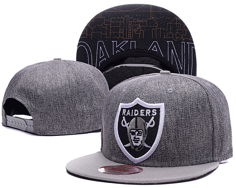 NFL Oakland Raiders Team Logo Black Adjustable Hat  1