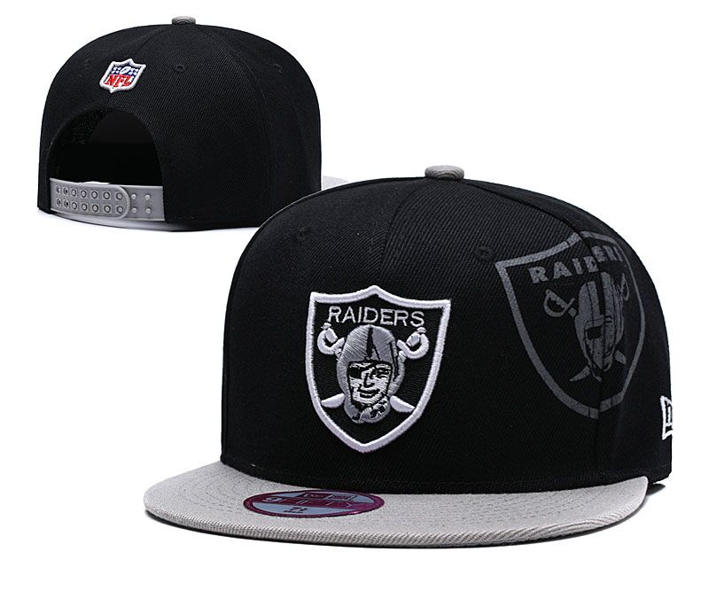 NFL Oakland Raiders Team Logo Black Adjustable Hat