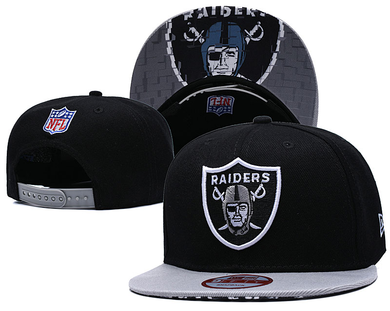 NFL Oakland Raiders Team Logo Black Adjustable Hat