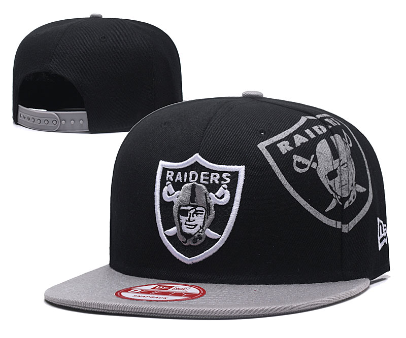 NFL Oakland Raiders Team Logo Black Adjustable Hat 