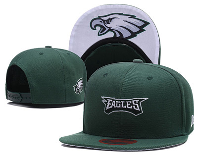 NFL Philadelphia Eagles Simple Logo Green Adjustable Hat