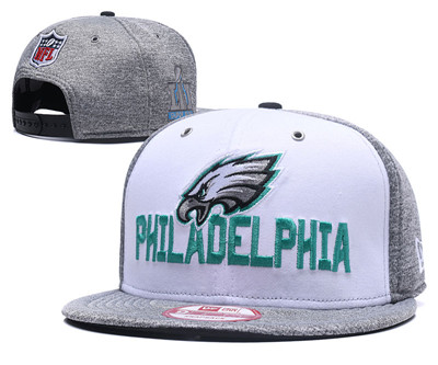 NFL Philadelphia Eagles Team Logo White 2018 Super Bowl LII Adjustable Hat