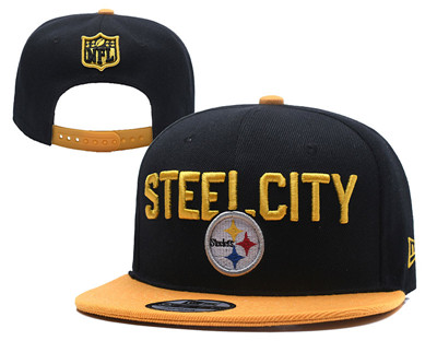 NFL Pittsburgh Steelers Steel City Black Adjustable Hat