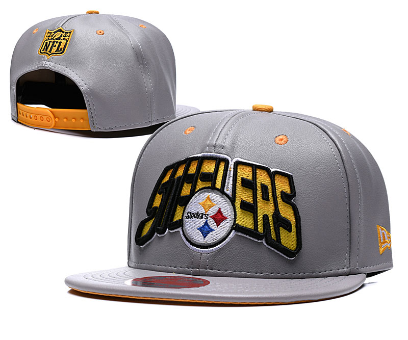 NFL Pittsburgh Steelers Steel City Gray Adjustable Hat 0