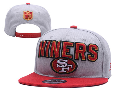 NFL San Francisco 49ers Niners Gray Adjustable Hat