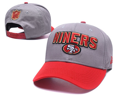 NFL San Francisco 49ers Niners Gray Snapback Adjustable Hat