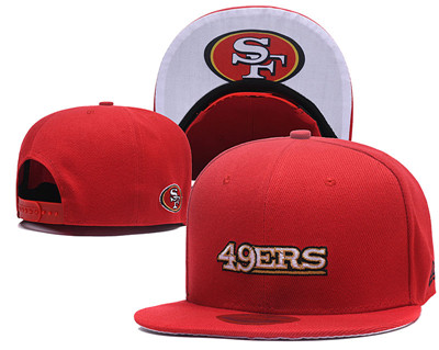 NFL San Francisco 49ers Simple Logo Red Adjustable Hat NFL San Francisco 49ers Simple Logo Red Adjustable Hat