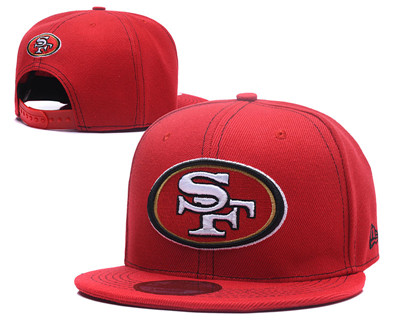 NFL San Francisco 49ers Team Logo Red Adjustable Hat NFL San Francisco 49ers Team Logo Red Adjustable Hat