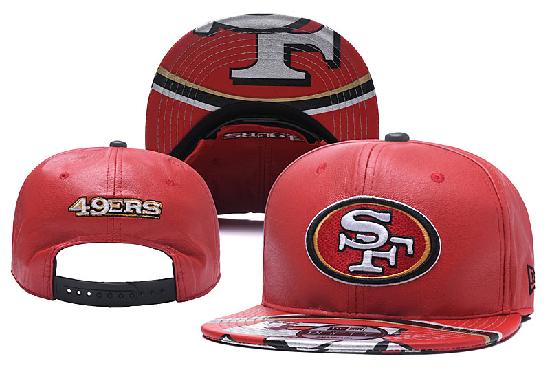 NFL San Francisco 49ers Team Logo Red Adjustable Hat YD NFL San Francisco 49ers Team Logo Red Adjustable Hat YD