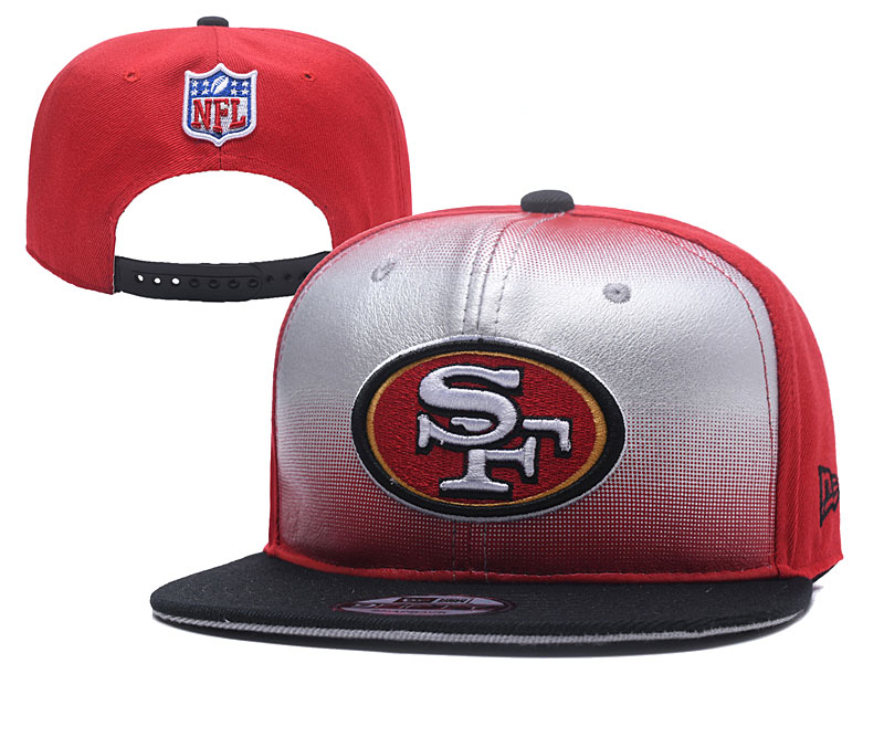 NFL San Francisco 49ers Team Logo Red Silver Adjustable Hat YD NFL San Francisco 49ers Team Logo Red Silver Adjustable Hat YD