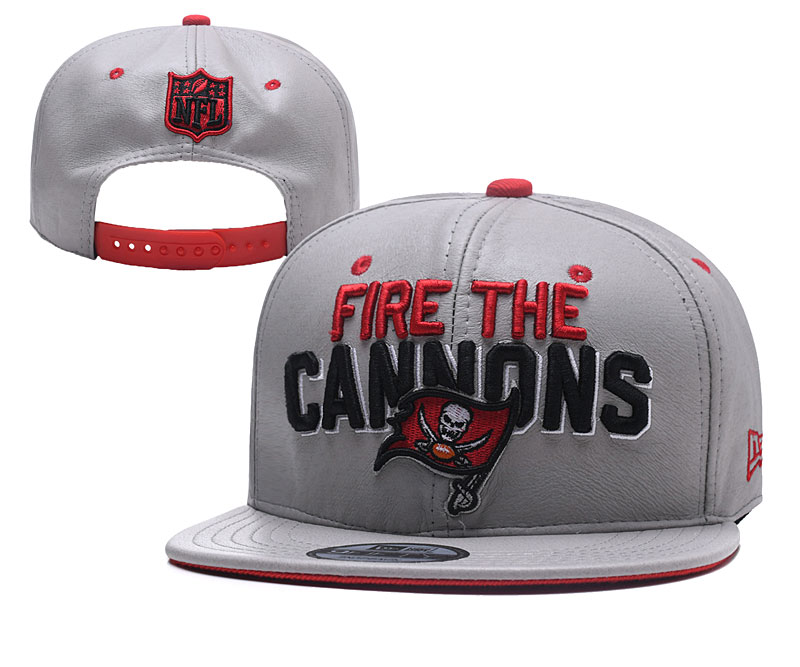 NFL Tampa Bay Buccaneers Fire The Cannons Gray Adjustable Hat YD