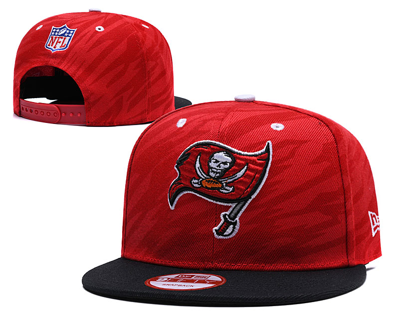 NFL Tampa Bay Buccaneers Team Logo Red Silver Adjustable Hat
