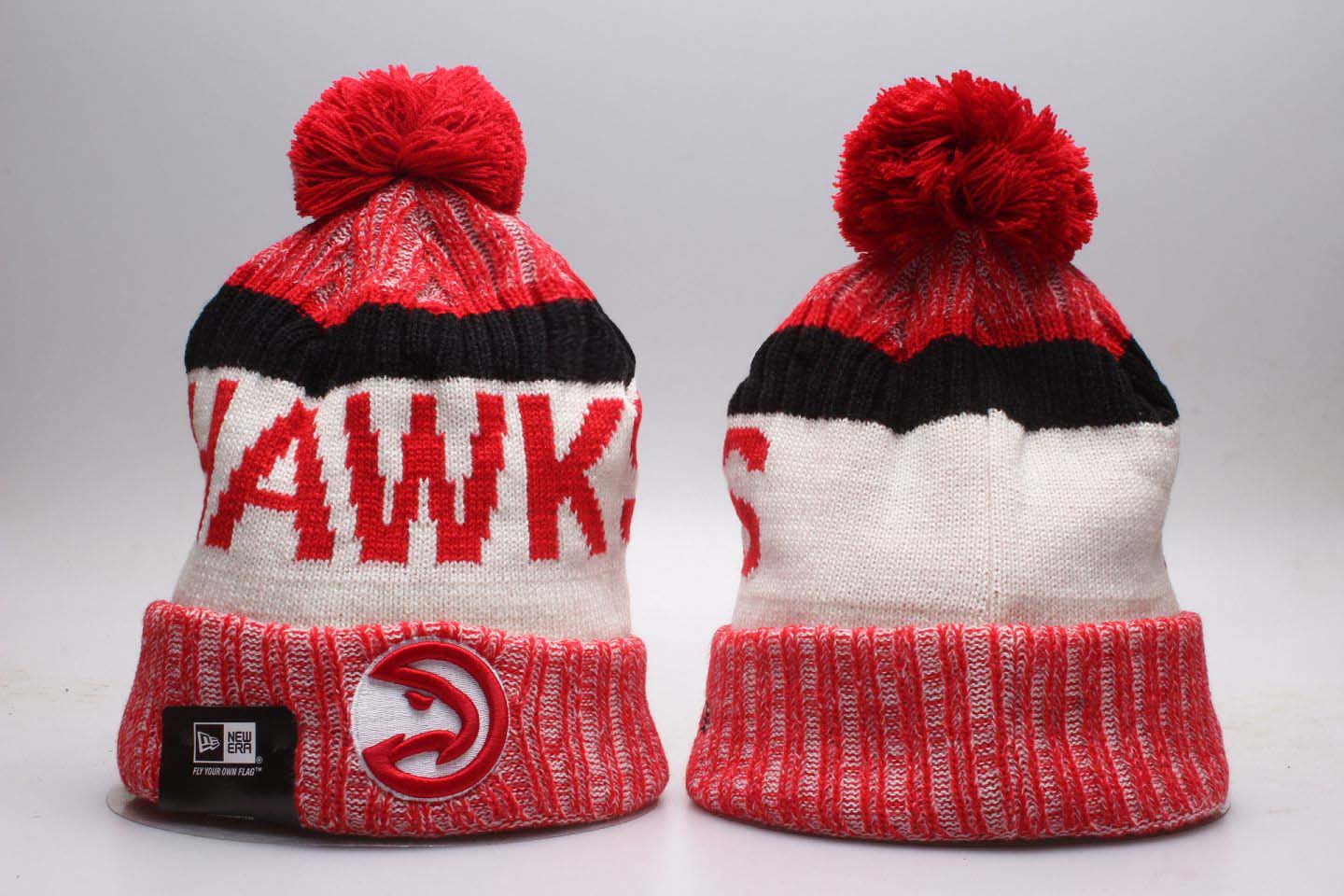 NHL Detroit Red Wings Team Logo Red Knit Hat
