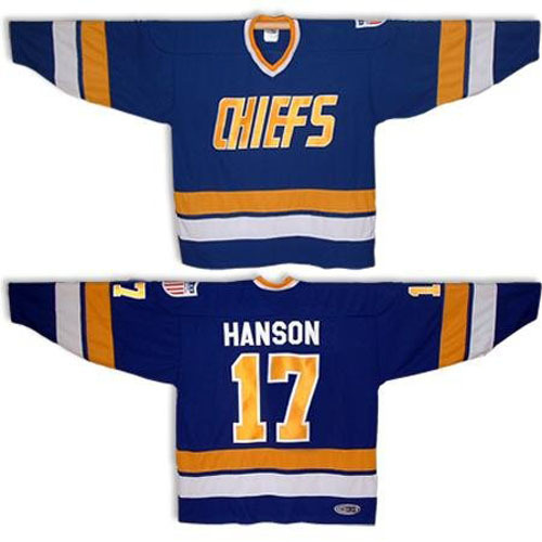 NHL Movie Edtion #HANSON 17 Blue Jersey