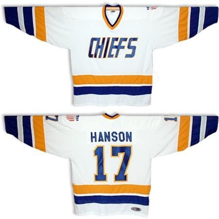 NHL Movie Edtion #HANSON 17 White Jersey