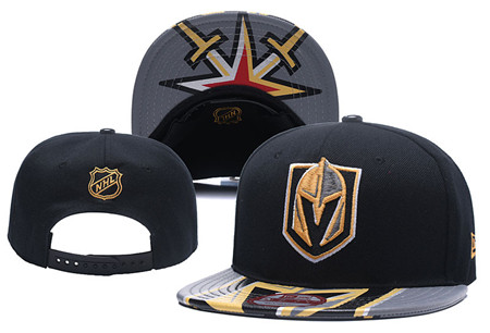 NHL Vegas Golden Knights Fresh Logo Black Adjustable Hat