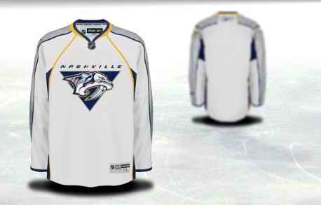Nashville Predators Men Customized White Jersey