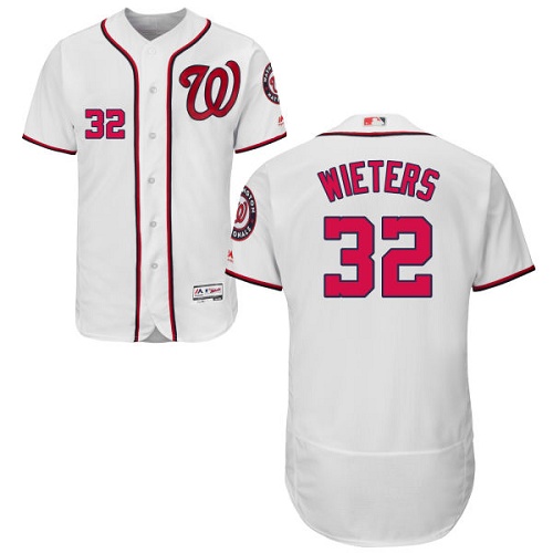 Nationals #32 Matt Wieters White Flexbase Authentic Collection Stitched MLB Jersey Nationals #32 Matt Wieters White Flexbase Authentic Collection Stitched MLB Jersey