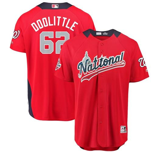 Nationals #62 Sean Doolittle Red 2018 All-Star National League Stitched Baseball Jersey Nationals #62 Sean Doolittle Red 2018 All-Star National League Stitched Baseball Jersey