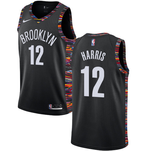 Nets #12 Joe Harris Black Basketball Swingman City Edition 2018-19 Jersey