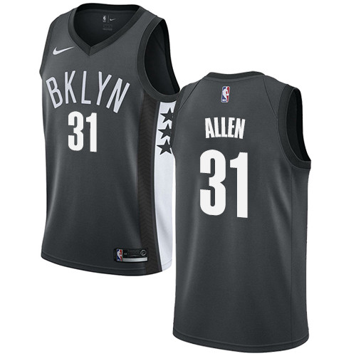 Nets #31 Jarrett Allen Gray Basketball Swingman Statement Edition Jersey Nets #31 Jarrett Allen Gray Basketball Swingman Statement Edition Jersey