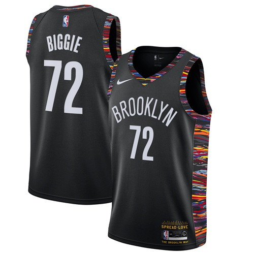 Nets #72 Biggie Black Basketball Swingman Music Edition Jersey Nets #72 Biggie Black Basketball Swingman Music Edition Jersey