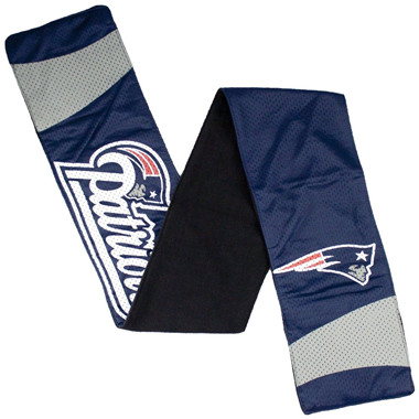 New England Patriots Blue Metallic Thread Game Scarf -11