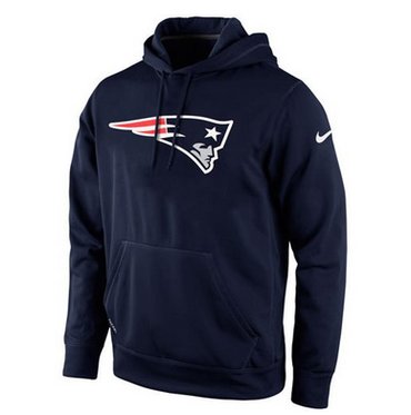 New England Patriots Nike KO Logo Essential Hoodie Navy Blue