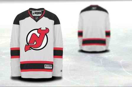 New Jersey Devils Men Customized White Jersey