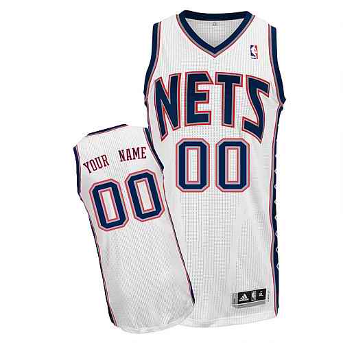 New Jersey Nets Custom White Home Jersey