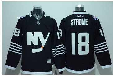 New York Islanders #18 Ryan Strome Black Alternate Stitched NHL Jersey