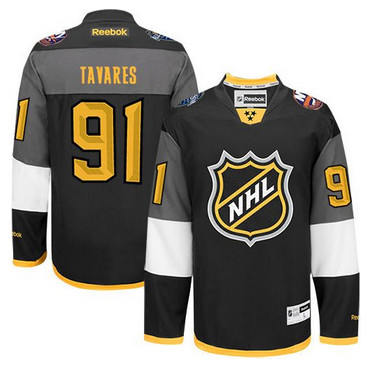 New York Islanders #91 John Tavares Black 2016 All Star Stitched NHL Jersey