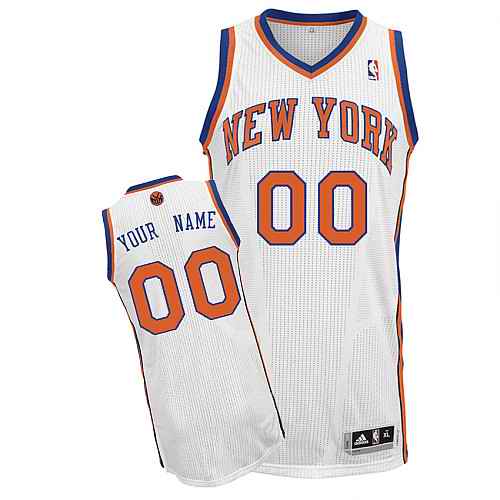 New York Knicks Custom White Home Jersey