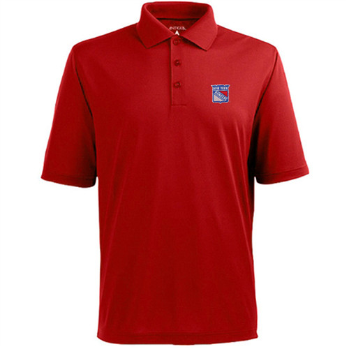 New York Rangers Antigua Pique Xtra-Lite Polo - Red