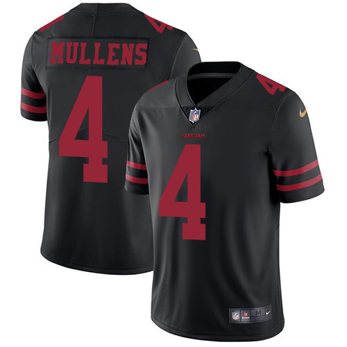 Nike 49ers #4 Nick Mullens Black Alternate Youth Stitched NFL Vapor Untouchable Limited Jersey Nike 49ers #4 Nick Mullens Black Alternate Youth Stitched NFL Vapor Untouchable Limited Jersey