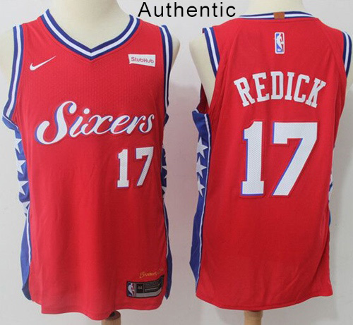 Nike 76ers #17 JJ Redick Red NBA Authentic Statement Edition Jersey Nike 76ers #17 JJ Redick Red NBA Authentic Statement Edition Jersey